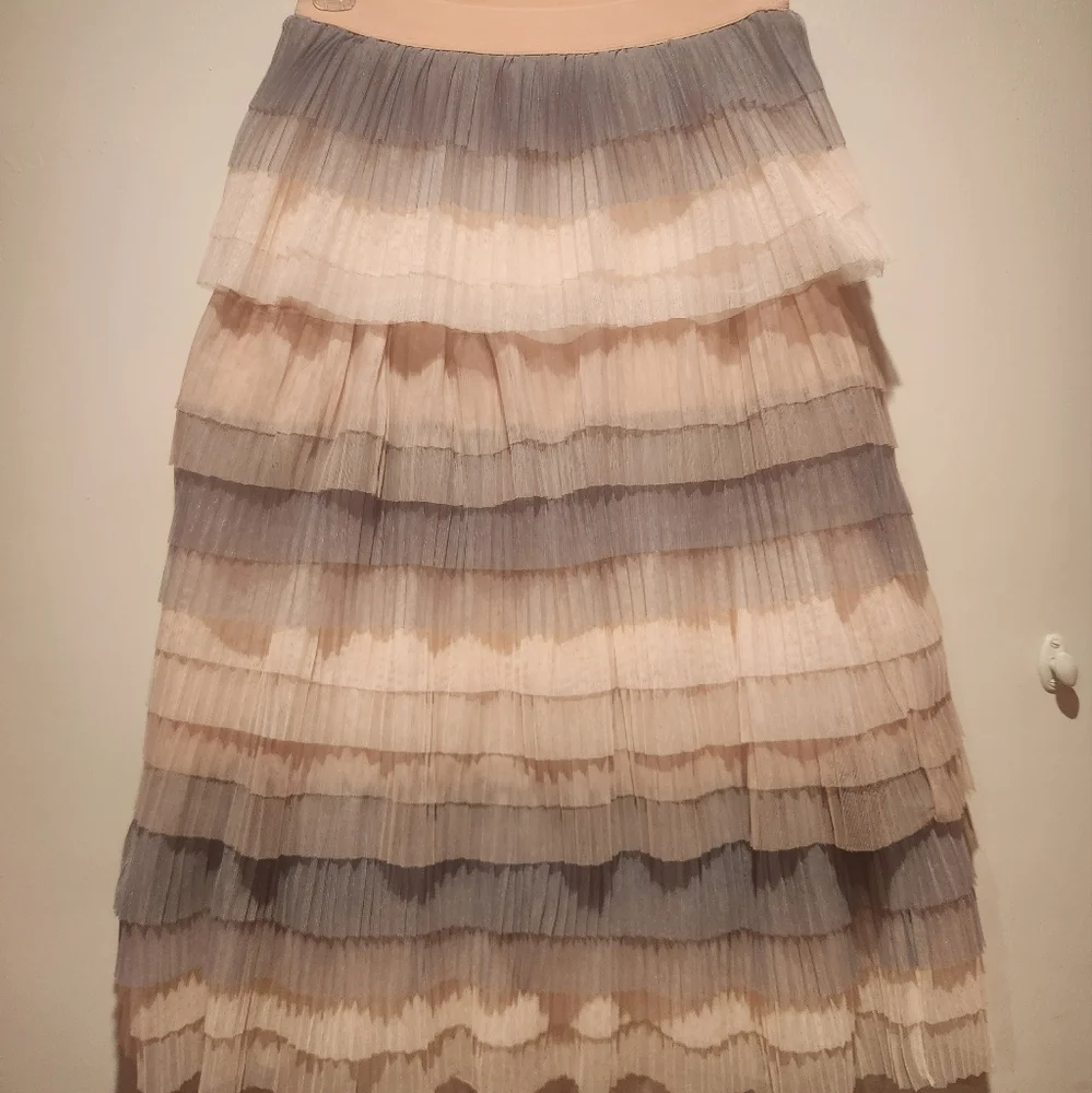 Anthropologie Eva Franco Cake Tiered Tulle Skirt - Picture 3 of 4